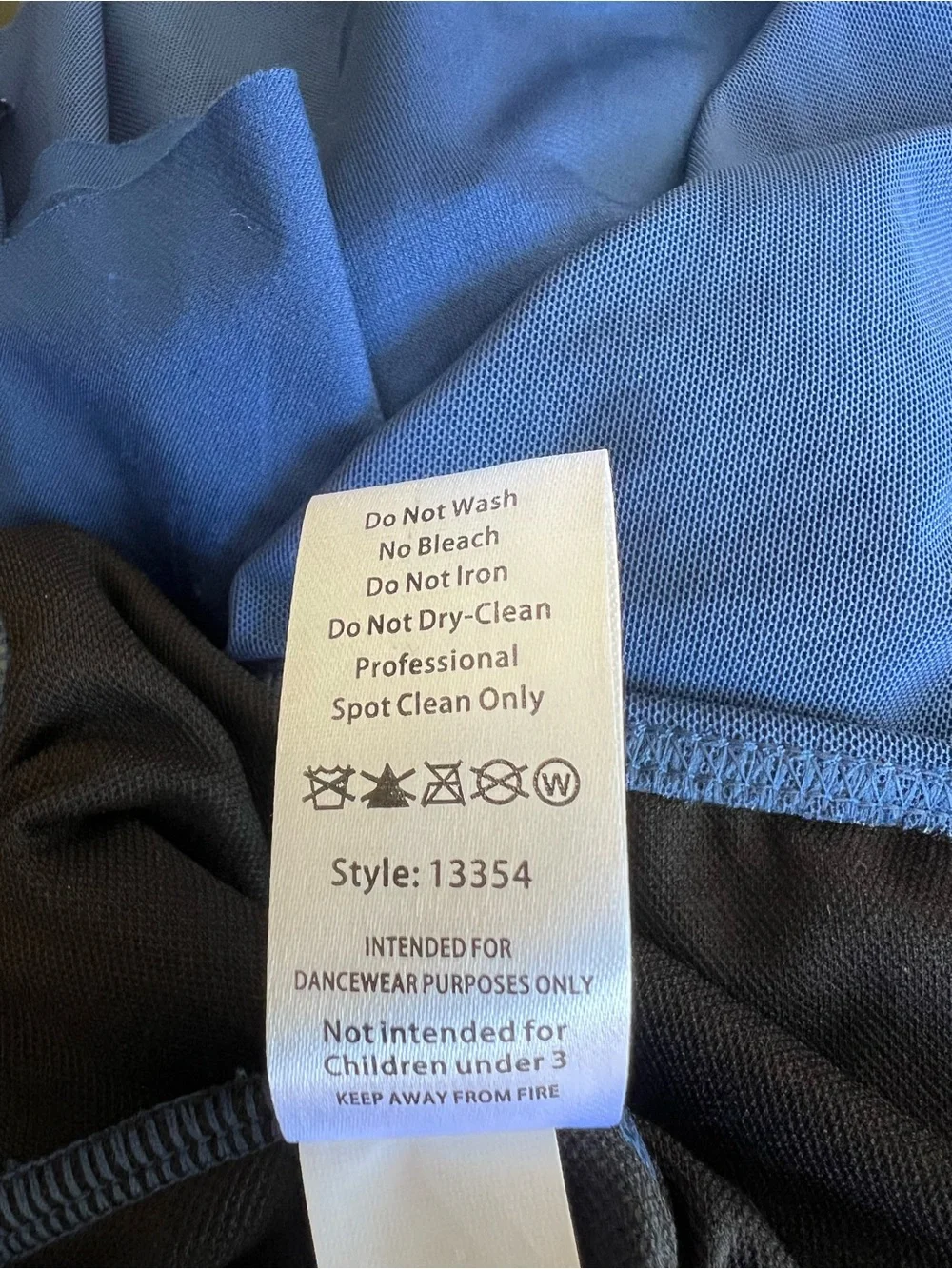 Weissman Coppelia Navy Blue Cap Sleeve Lyrical Dance Dress MC 13354